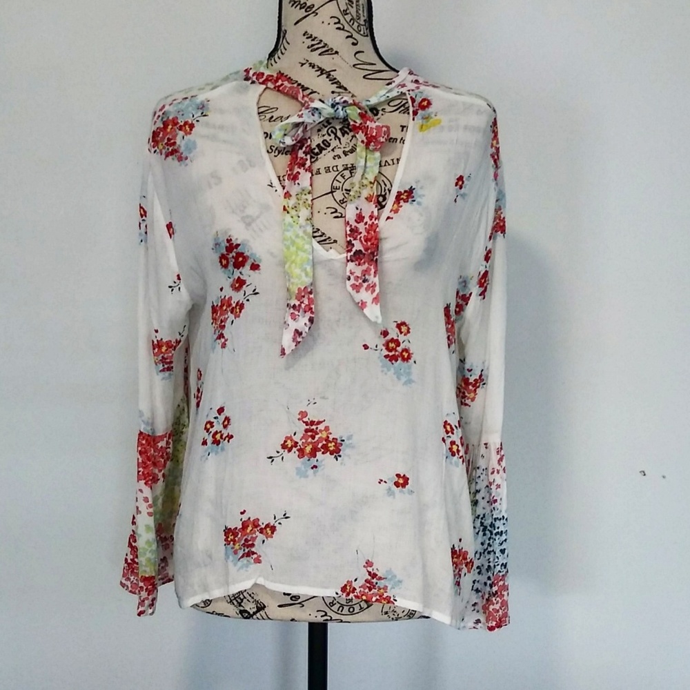 Lucky brand floral blouse